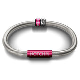 Infinity Signature Bracelet with Hot Pink Clasp