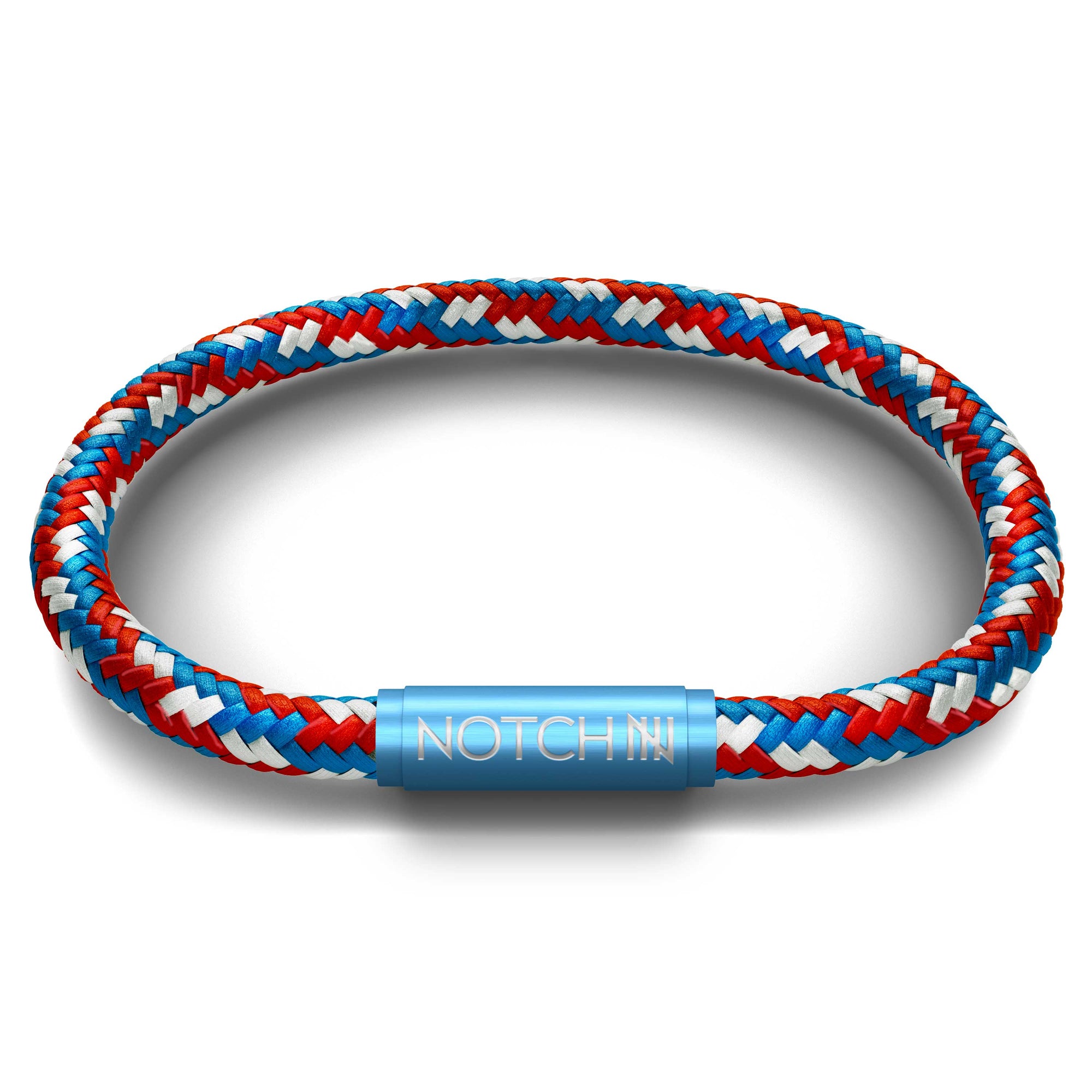 Jester Camo Cord NOTCH Bracelet with Blue Clasp