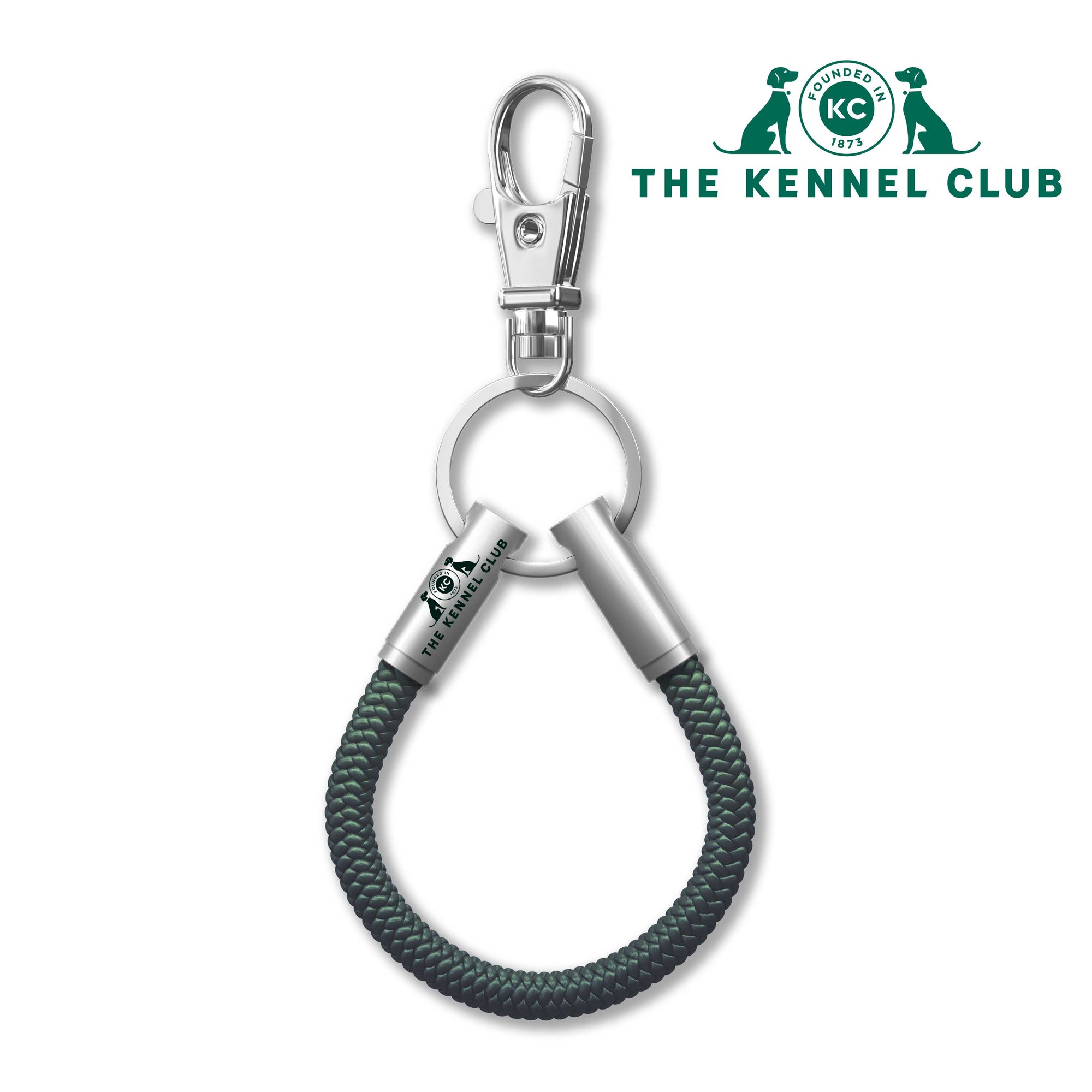Kennel Club Official Green Cord NOTCH Loop with stainless steel ends
