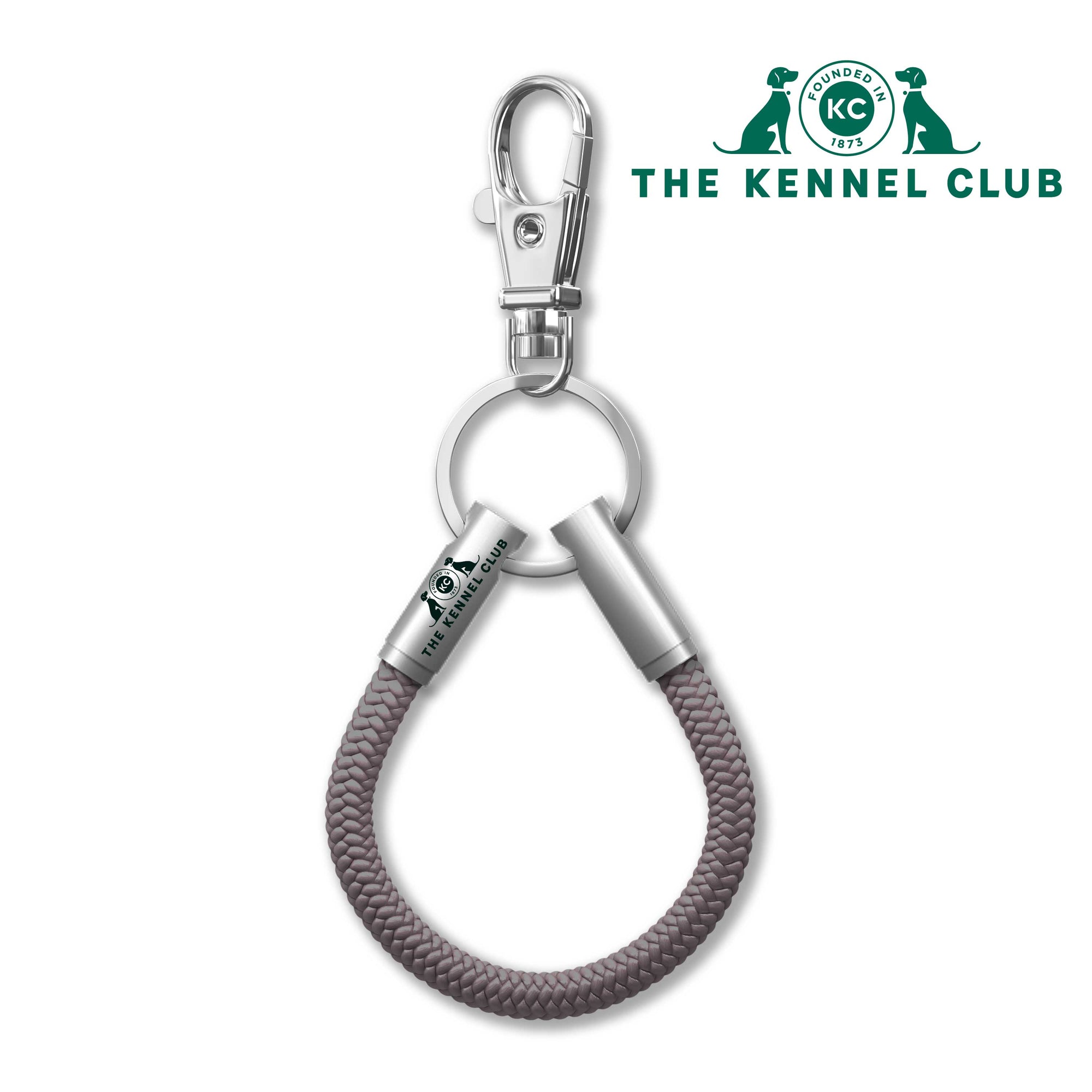 Kennel Club Official Grey Cord NOTCH Loop with stainless steel ends
