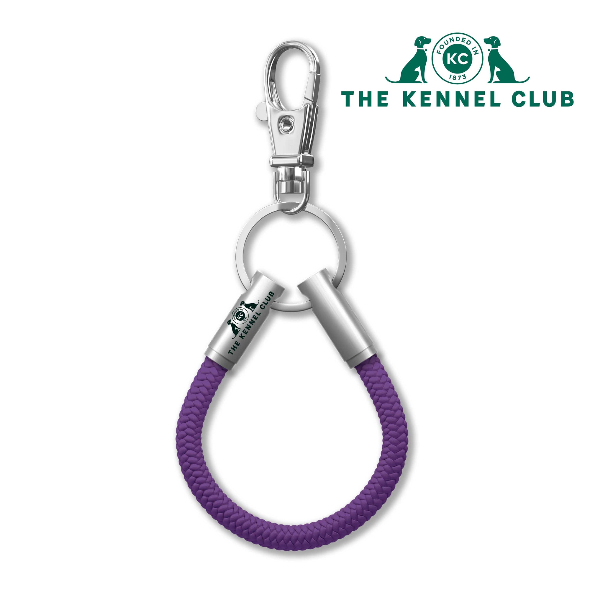 Kennel Club Official Purple Cord NOTCH Loop with stainless steel ends