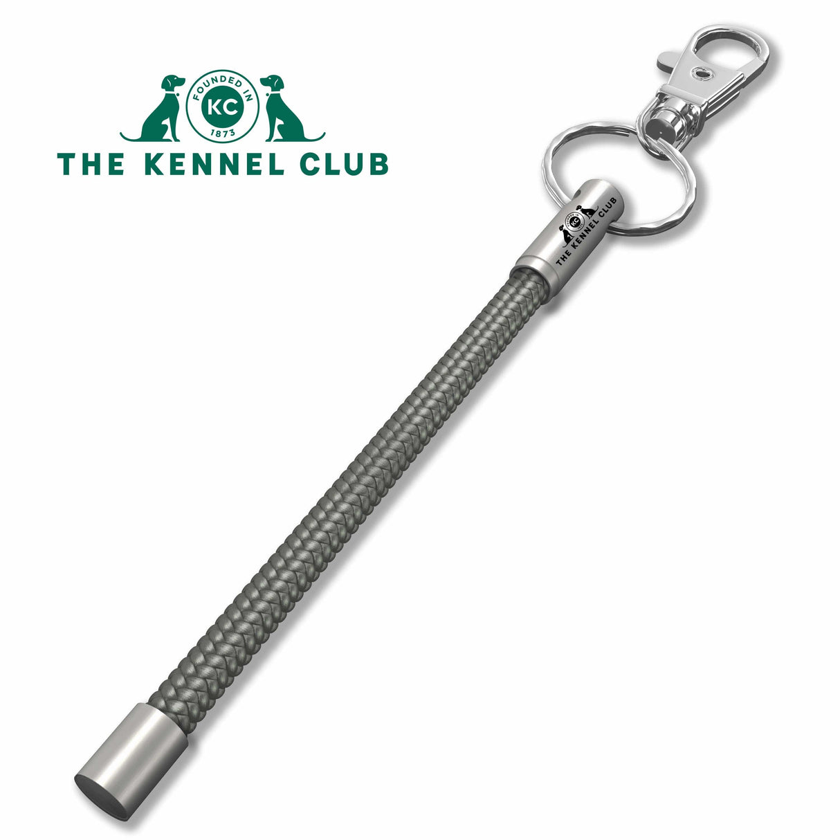 Official Kennel Club Grey Cord NOTCH Tale with stainless steel ends