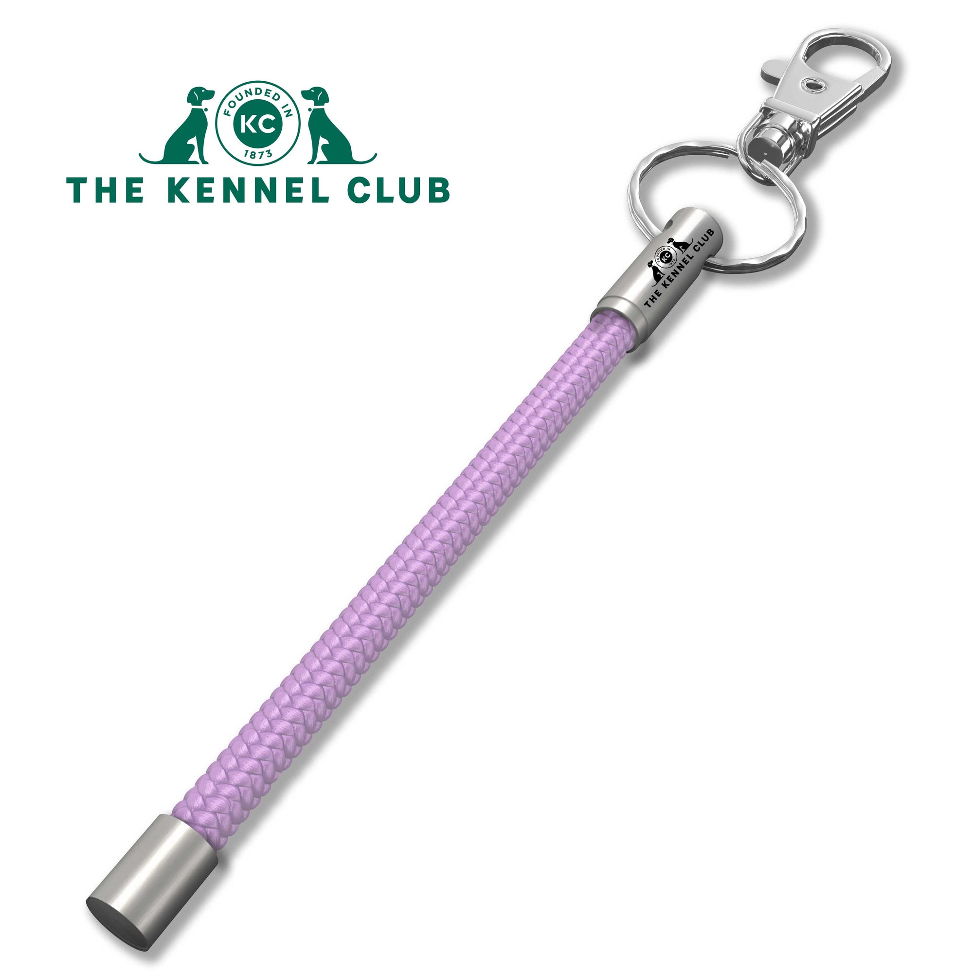 Official Kennel Club Lilac Cord NOTCH Tale with stainless steel ends