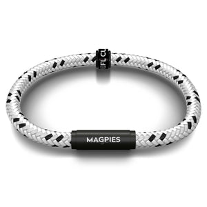 NUFC EFL Cup Final Notch & Magpies Bracelet (Sleek Silver)