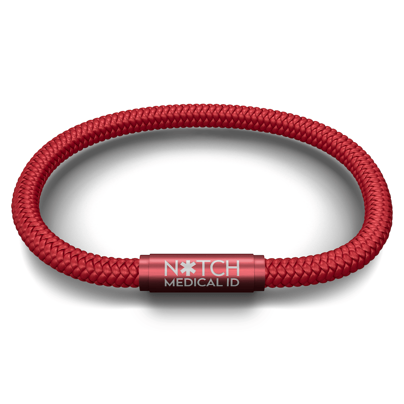 Medical ID Red Cord NOTCH Bracelet – NOTCH®