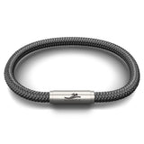 OCEANYARN NOWCA NOTCH BRACELET - ORCA WITH STAINLESS STEEL CLASP
