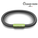 LIMITED EDITION Sustainable OceanYarn NOTCH Bracelet - Orca with Apple Clasp