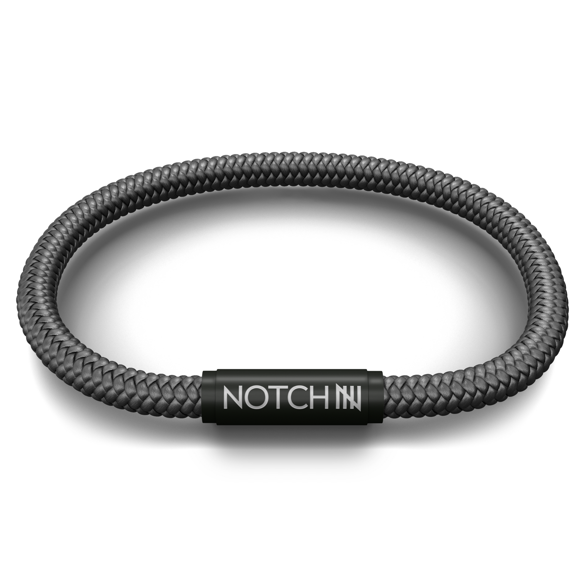 Sustainable OceanYarn NOTCH Bracelet - Orca with Black Clasp