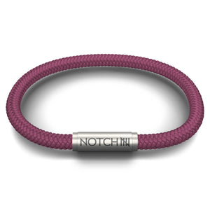 Solid Plum Cord NOTCH Bracelet