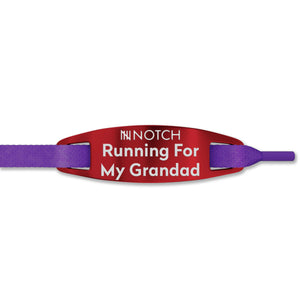 Running For My Grandad NOTCH Lace Tag