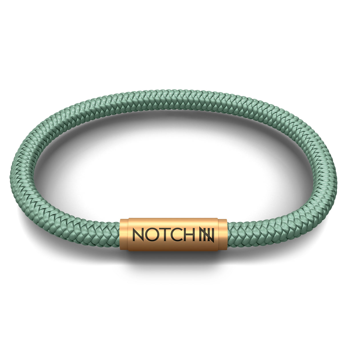 Sea Foam Cord with Brass Clasp NOTCH Bracelet