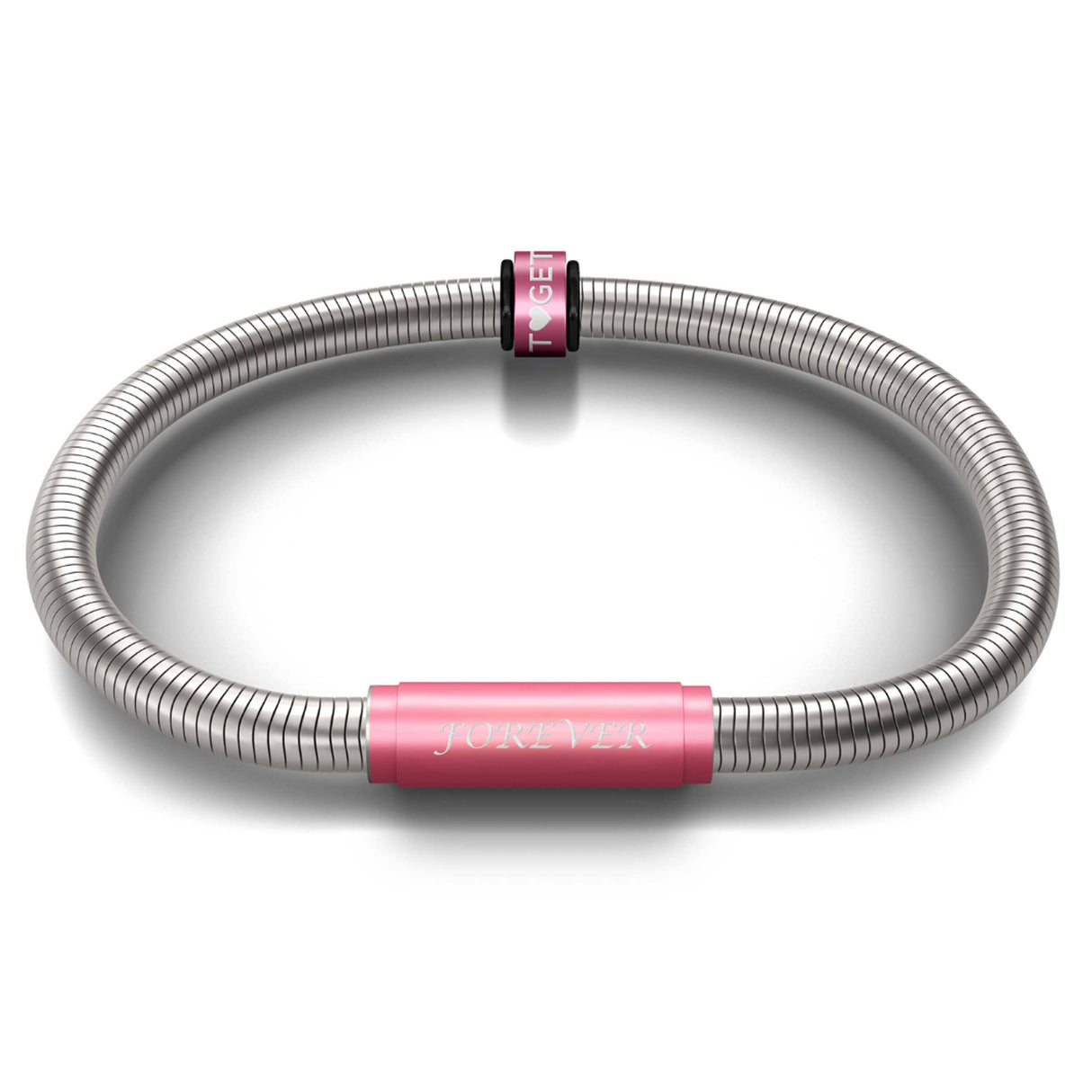 Pink Together Notch & Special Edition Forever Bracelet - Signature with Pink Clasp