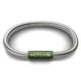 Signature NOTCH Bracelet with Green Clasp