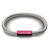 Signature NOTCH Bracelet with Hot Pink Clasp