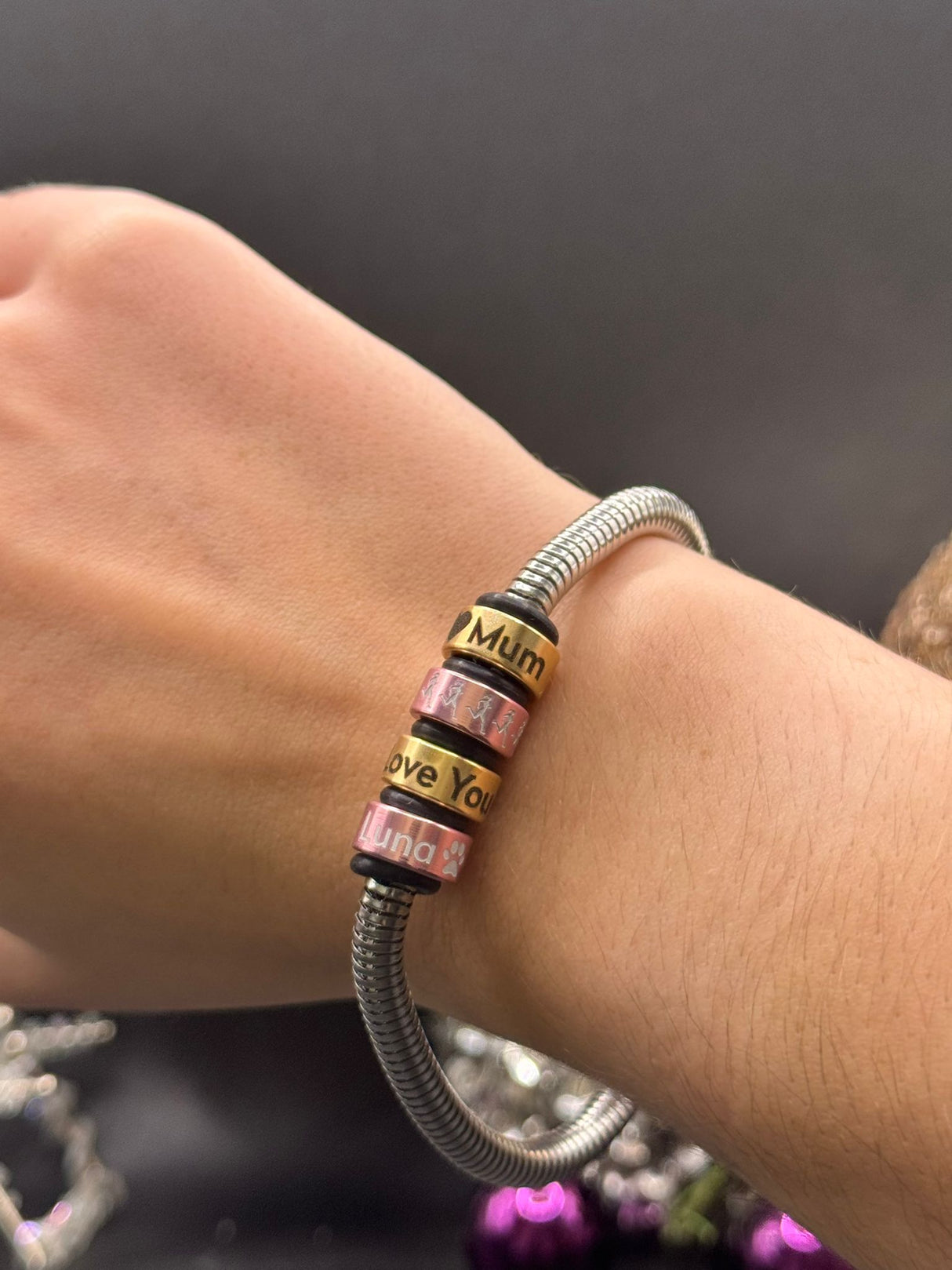 Signature NOTCH Bracelet with Black Clasp