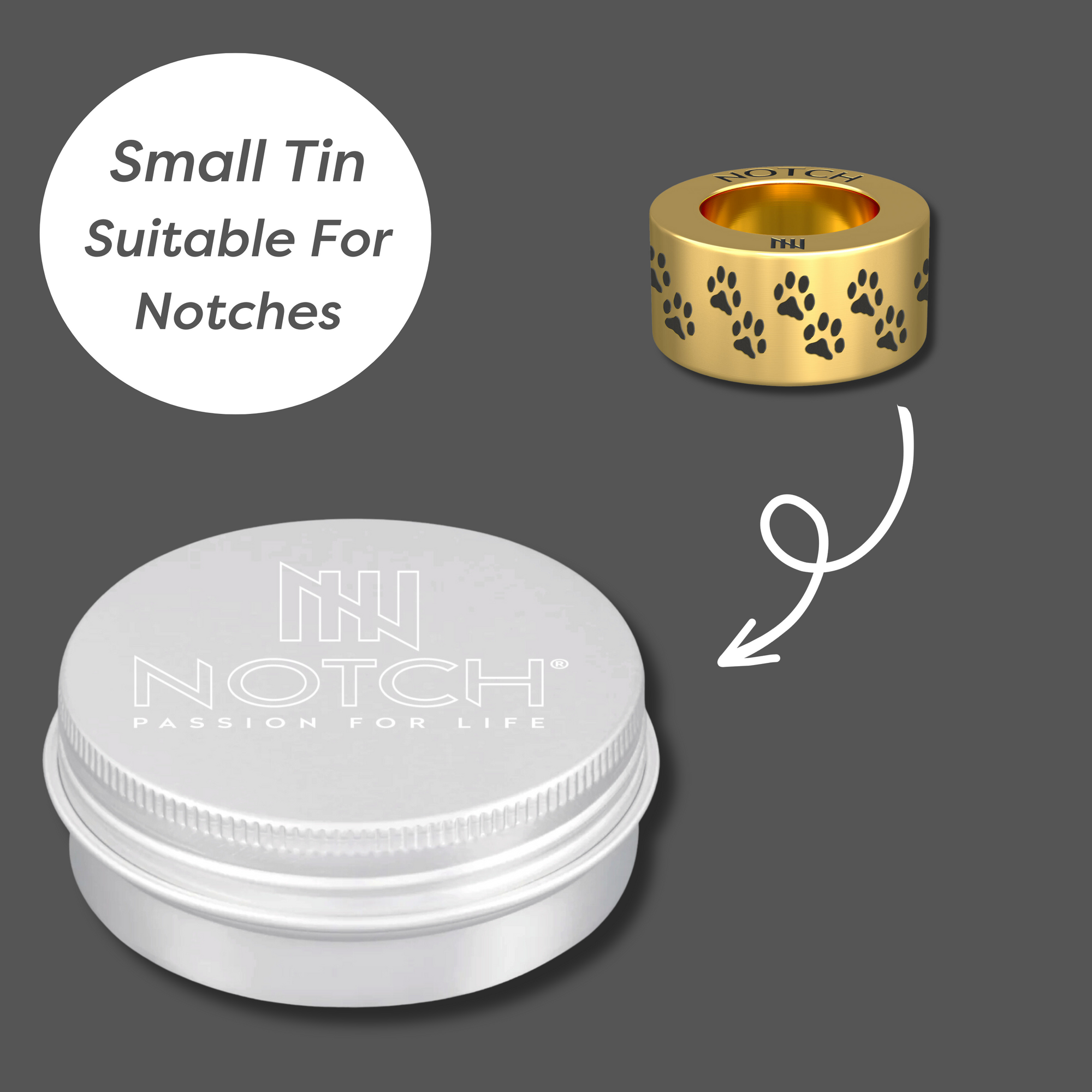 Small Notch Branded Presentation Tin