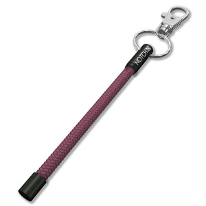 Solid Plum Cord NOTCH Tale with black aluminium ends