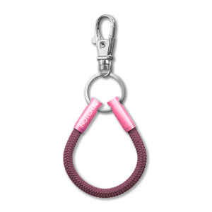 Solid Plum Cord NOTCH Loop with pink ends