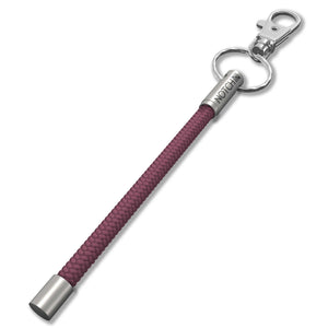 Solid Plum Cord NOTCH Tale with stainless steel ends