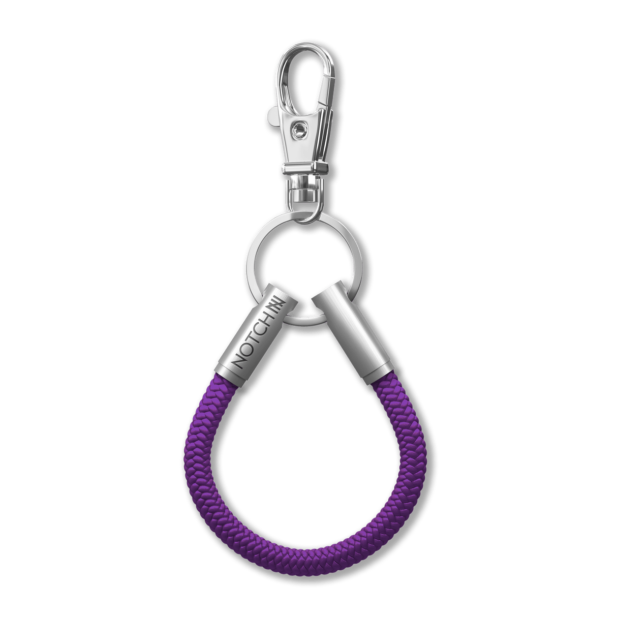 Solid Purple Cord NOTCH Loop with stainless steel ends