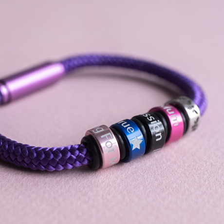 Solid Purple Cord NOTCH Bracelet
