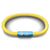 This Woman Runs Solid Yellow Cord NOTCH Bracelet with Blue Clasp