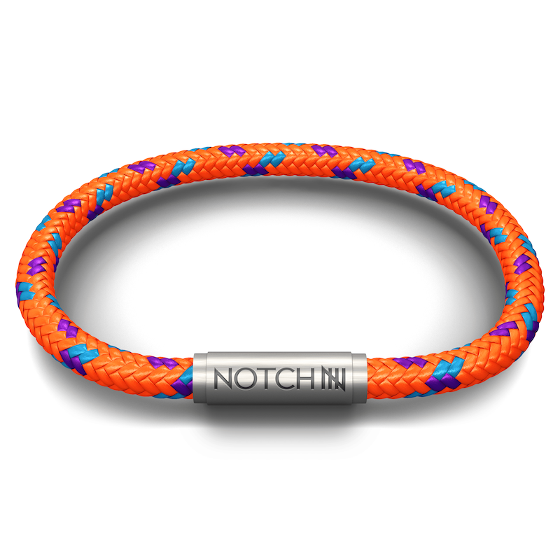 Tiger Orange Cord NOTCH Bracelet