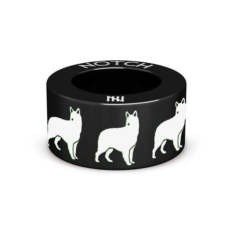 White Swiss Shepherd Dog NOTCH Charm
