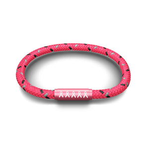Breast Cancer Awareness Limited Edition Pink Cord NOTCH Bracelet