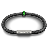 Stronger Life Leather NOTCH Bracelet with One Personalised NOTCH Charm