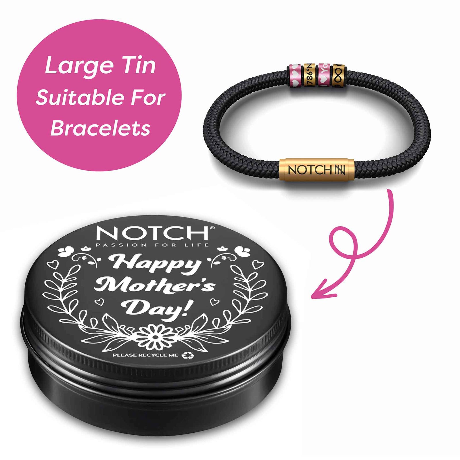 Large Happy Mother's Day Tin