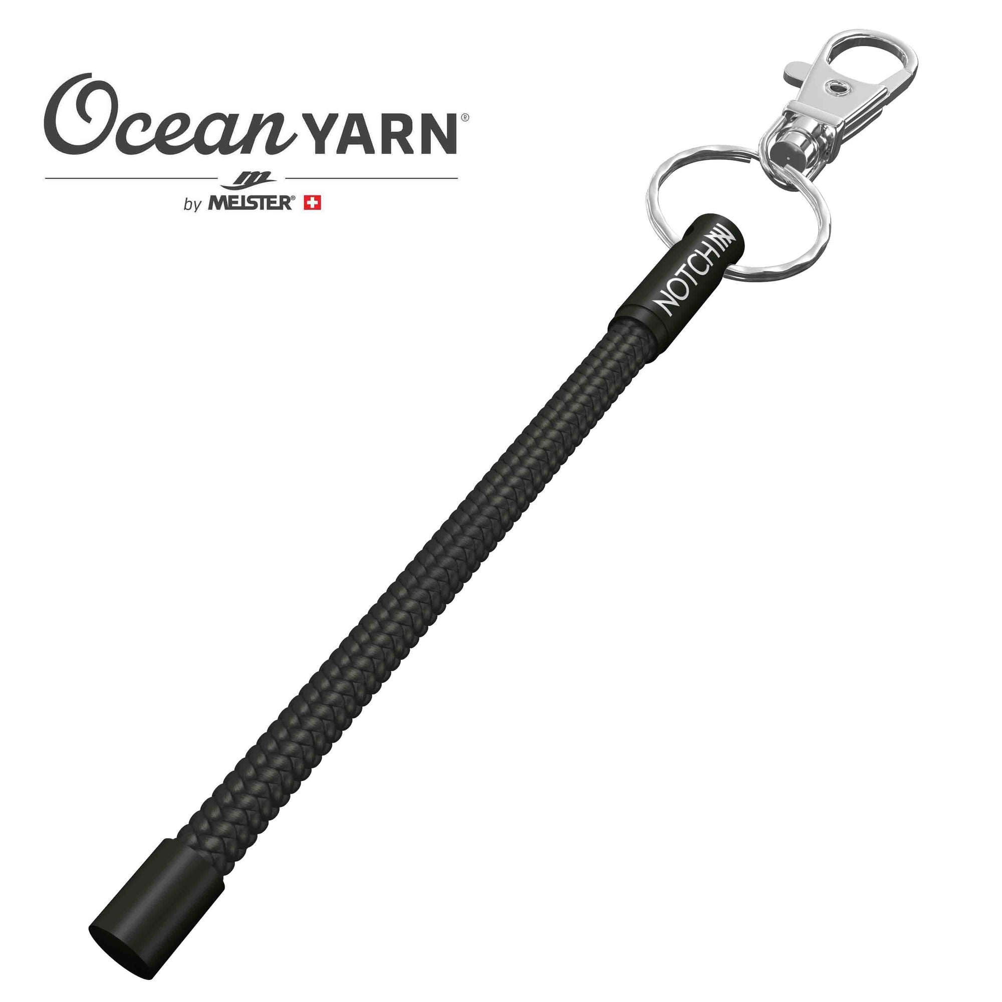 Sustainable OceanYarn NOTCH Tale - Jet Black with black aluminium ends