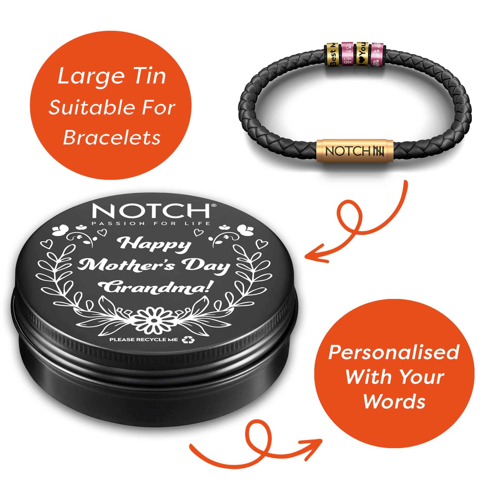 Large Happy Mother's Day Tin - Personalised