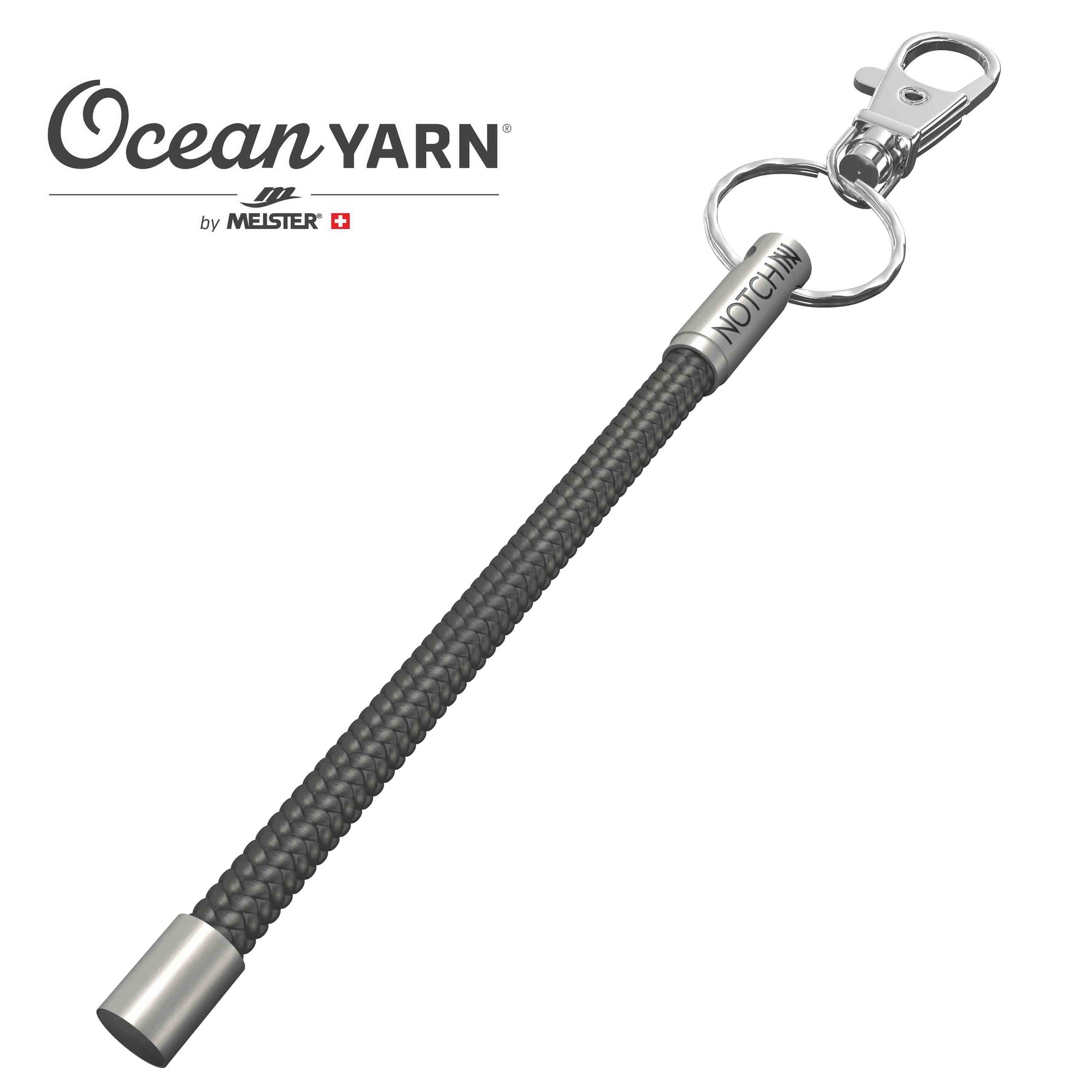 Sustainable OceanYarn NOTCH Tale - Orca with stainless steel ends