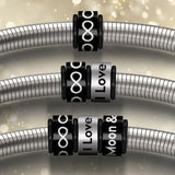 Infinity Signature Bracelet with Black Clasp