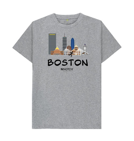 Athletic Grey Men's 26.2 Black text Men's T-Shirt