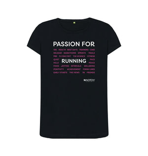Black Women's Passion for Running T-Shirt