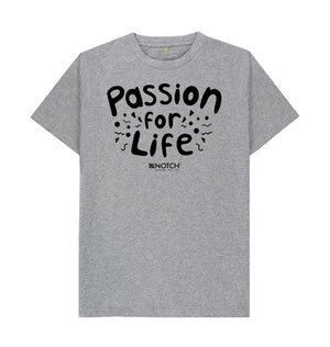 Athletic Grey Men's Bubble Passion For Life T-Shirt