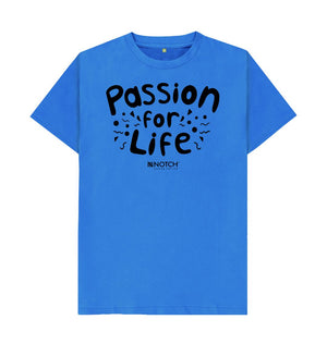 Bright Blue Men's Bubble Passion For Life T-Shirt