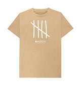 Sand Men's All White Tally T-Shirt