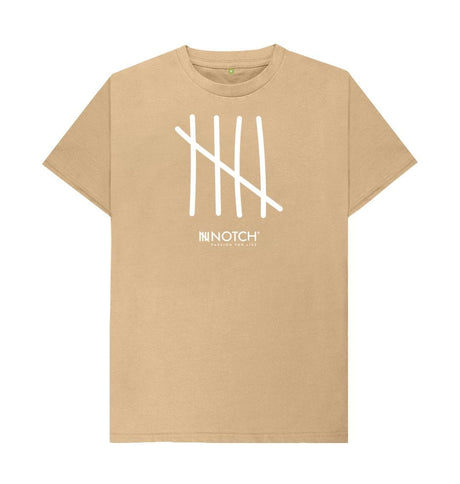 Sand Men's All White Tally T-Shirt