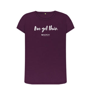 Purple Women's I've got this (White text) T-Shirt