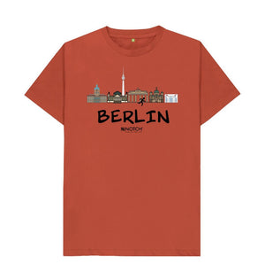Rust Berlin 26.2 Black Text Men's T-Shirt