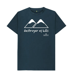 Denim Blue Men's Destroyer of Hills T-Shirt