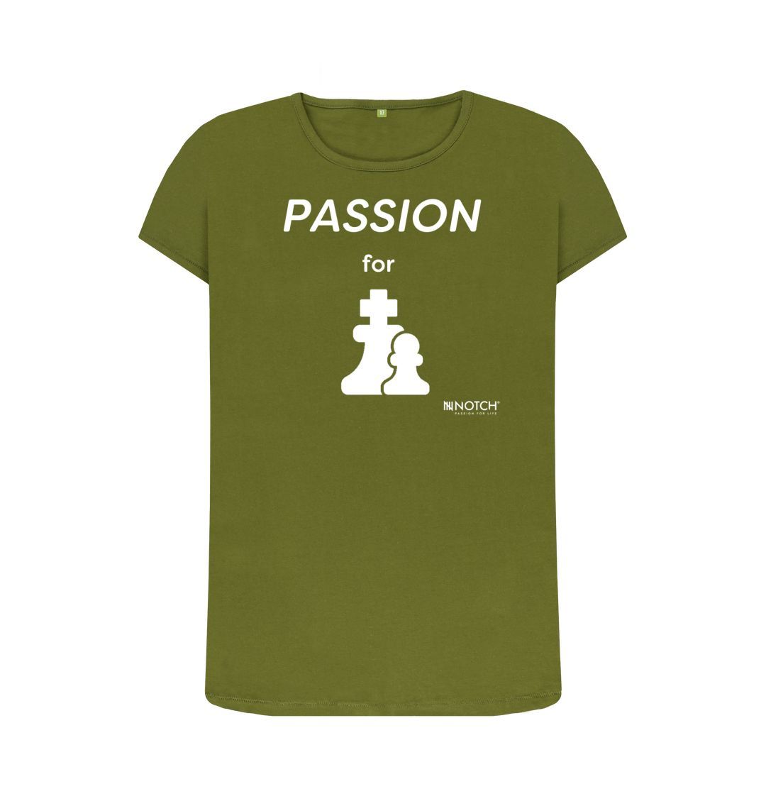 Moss Green Women's Passion For Chess T-Shirt