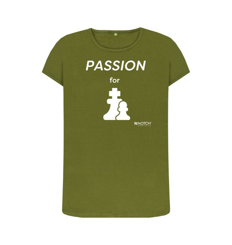 Moss Green Women's Passion For Chess T-Shirt
