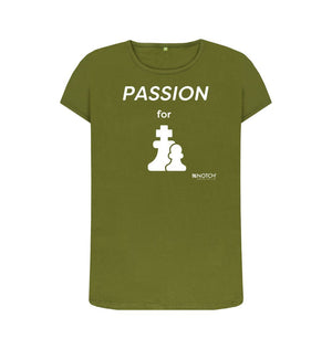 Moss Green Women's Passion For Chess T-Shirt