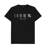 Black Men's White Tally T-Shirt