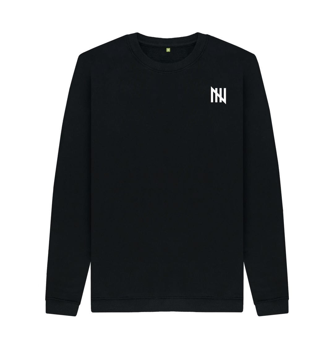 Black Men's Notch Gate Sweater