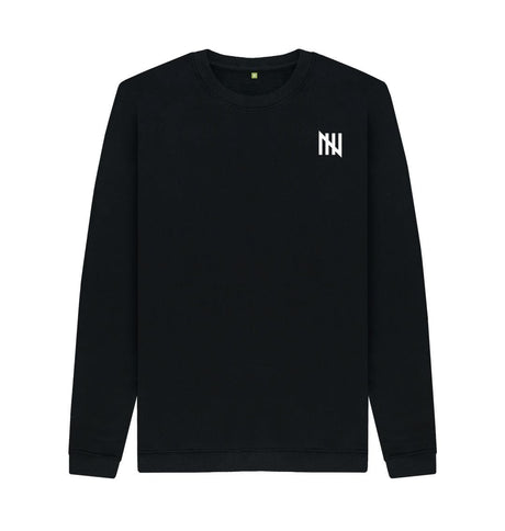 Black Men's Notch Gate Sweater